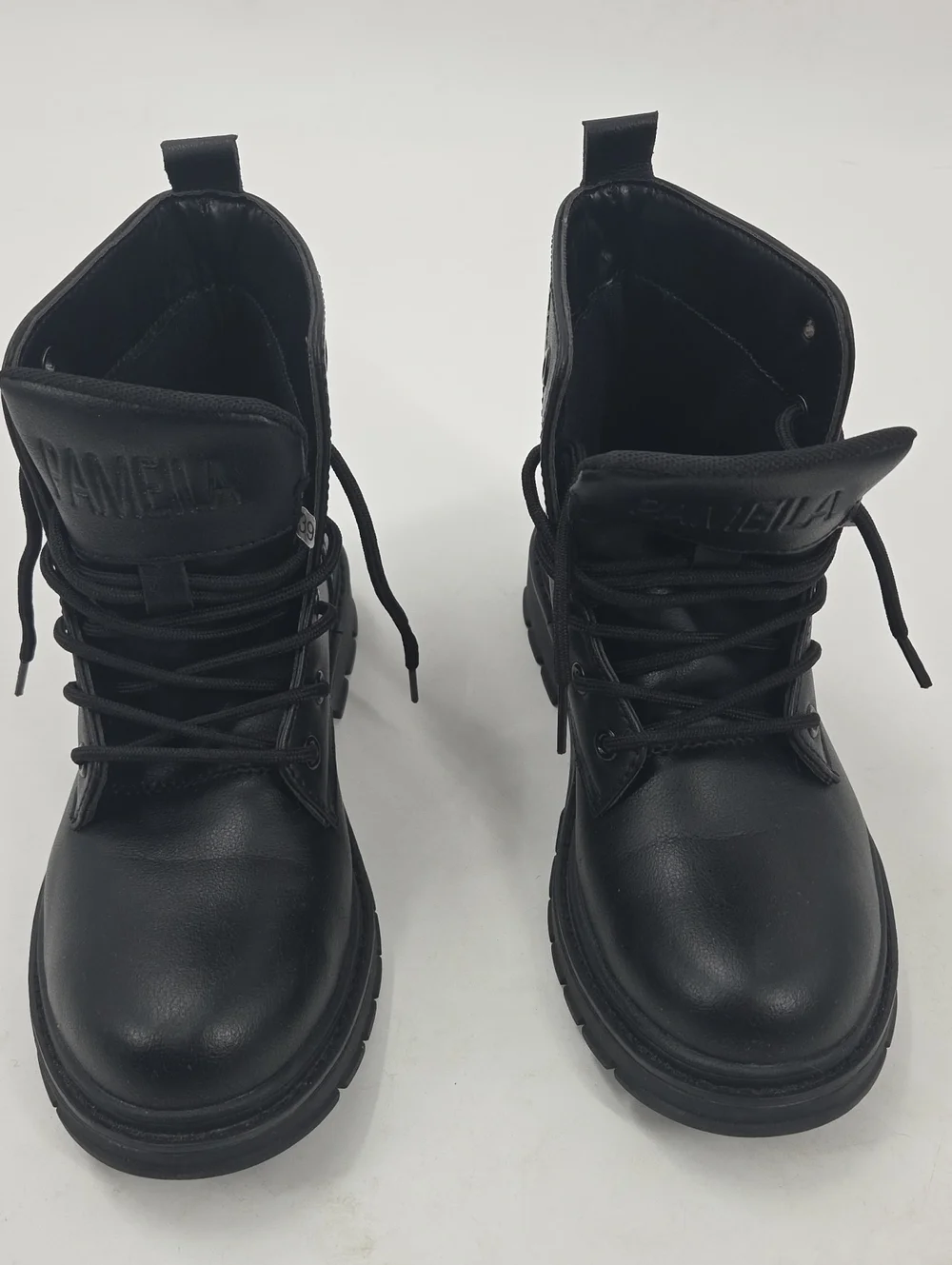 Learher Steel Toe Boots Mens 7 Womens 9
